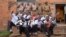 FILE - Members of the Prison Reform Band outside their makeshift recording studio at the Zomba maximum-security prison in eastern Malawi. (Credit: L. Masina/VOA)