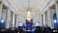 Vista general de la Asamblea General 48 de la OEA, en la sede de la organización, en Washington, el 5 de junio de 2018.
