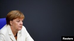 앙겔라 메르켈 독일 총리. (자료사진)