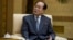FILE - Kim Yong Nam, head of the Presidium of the Supreme People's Assembly of North Korea, at the Mansudae Assembly Hall in Pyongyang, North Korea, Oct. 4, 2013. 