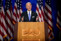 جو بایدن هفته پیش سخنرانی پذیرش نامزدی حزب دموکرات را از شهر ولمینگتون در ایالت دلاوِر انجام داد.