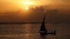 FILE - Kenyan fishermen sail of for a day of fishing in a dhow in Malindi. The U.S. has lifted travel bans to much of the coast, from the town of Malindi down to areas near the border with Tanzania.