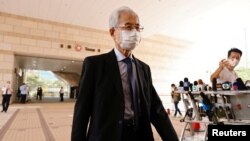 82岁的民主党创党主席李柱铭在西九龙法院，他被控参与未经批准的大规模集会。 (2020年9月18日）