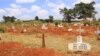 View of the temporary section of Nairobi's Langata Cemetery, October 4, 2012. (Jill Craig / VOA)
