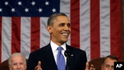 2013年2月12日晚上奥巴马总统向国会两院发表国情咨文讲话