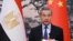 Le ministre chinois des Affaires étrangères Wang Yi lors d'une visite en Égypte.