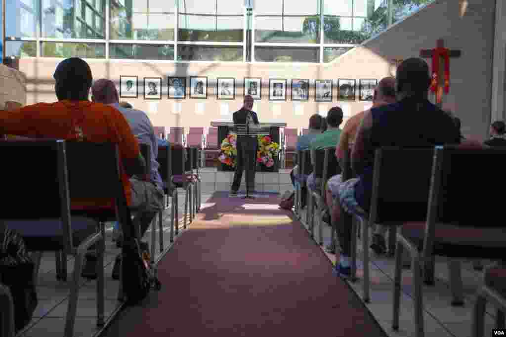 Rev. North's regular congregation is the Holy Redeemer MCC in College Park, MD. (Alison Klein/VOA)