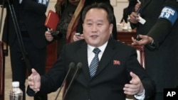 리선권 북한 외무상.