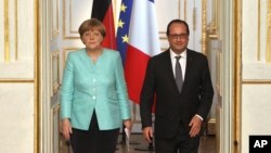 Ангела Меркель и Франсуа Олланд