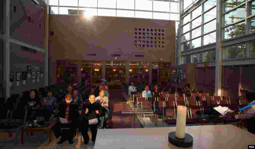 MCCDC is two blocks from the AIDS conference and held daily devotional services during the conference. (Alison Klein/VOA)