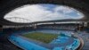 FILE - The Rio Olympic Stadium is shown during a final athletics test event in Rio de Janeiro, Brazil, May 14, 2016.