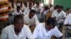 FILE - Somali students attend their annual exam in Yusuf Kowneyn secondary school in Mogadishu, Somalia.