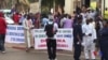 Manifestation à Bamako demandant le procès des accusés de l'affaire des bérets rouges