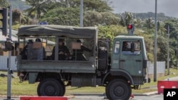 法属新喀里多尼亚连日冲突之后，法国2024年5月16日在这处太平洋领地实施紧急状态。（美联社）