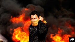 Une manfestion au Caire, Egypte, le 28 janvier 2011. 