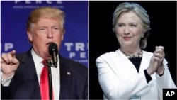 Donald Trump et Hillary Clinton le 6 novembre 2016, en campagne dans un maximum d'État avant le jour de l'élection. 