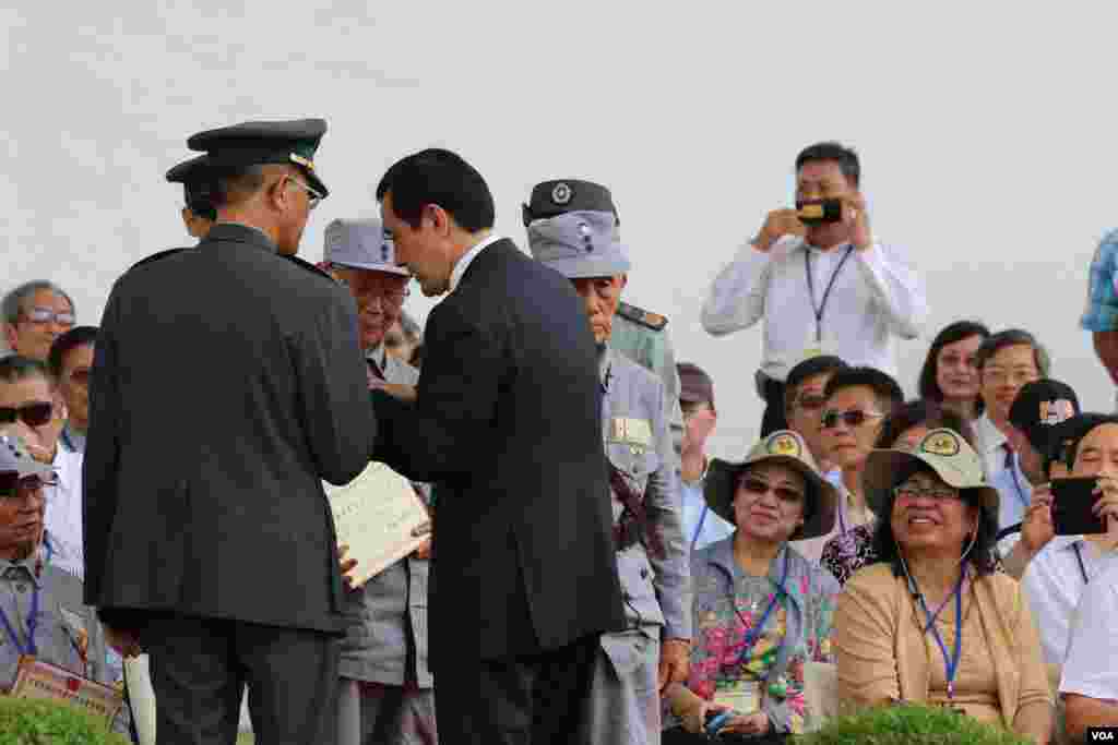 台湾总统马英九7月4日主持汉光演习 (美国之音杨明拍摄)