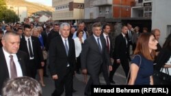 Posjeta premijera Hrvatske Mostaru. RFE/RL 09.2017.