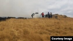 የሰሜን ተራሮች ብሄራዊ ፓርክ በሰደድ እሳት በድጋሚ እየተቃጠለ ነው 