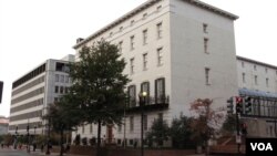 位于华盛顿的美国贸易代表办公室(美国之音王南拍摄)