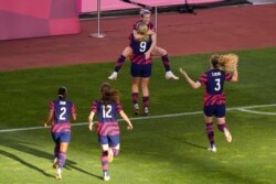 5일 열린 도쿄올림픽 여자 축구 동메달 결정전에서 미국이 호주에 승리했다.