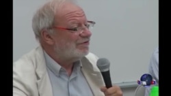 美国汉学家林培瑞、法国教授白夏访港谈六四