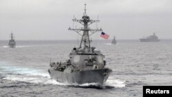 美国海军“拉森号”导弹驱逐舰（照片由美国海军提供）
