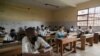 Students wear face masks as a preventive measure against the spread of the COVID-19 at Lycée Général Leclerc School Yaoundé, Cameroon, June 1, 2020. 