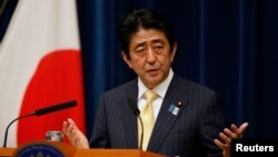아베 신조 일본 총리 (자료사진)
