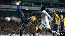 Photo d'archives: Europa League Groupe C entre Totteham Hotspur et Asteras Tripolis à White Hart Lane Stadium à Londres, le jeudi 23 octobre, 2014. (AP Photo / Kirsty Wigglesworth)
