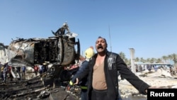 محل انفجار روز یکشنبه در حله 