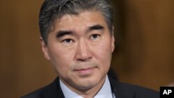 에콰도르 과야킬의 세미나리오 공원에서 비둘기 한 마리가 이구아나 위에 앉아 쉬고 있다.