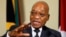 FILE - South Africa's President Jacob Zuma gestures during a media briefing.