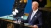 Biden addressing world leaders at the UN General Assembly 