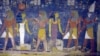 Pharonic-era mural inside the tomb of an ancient king, reopened after five years of restoration, Luxor, Egypt, Nov. 5, 2015. (H. Elrasam/VOA) 