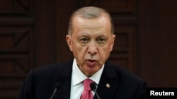 Rais wa Uturuki, Recep Tayyip Erdogan akiwa mjini Ankara