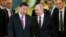 Foto Achiv: Prezidan La Chin Xi Jinping a goch ak Prezidan La Risi Vladimir Putin, pandan yon rankont nan Moskou, 5 Jyen 2019.