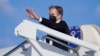 FILE - U.S. Secretary of State Antony Blinken waves as he departs for a foreign trip, at Andrews Air Force Base, Maryland, Jan. 18, 2022.