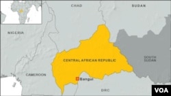 Map of Central African Republic