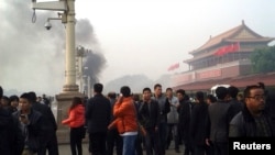 2013년 10월 베이징 텐안먼 광장에서 차량 테러로 5명이 사망했다. (자료사진)