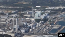 航拍照片显示了福岛县大隈市受损的福岛第一核电站。(2023年8月24日)