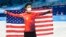 美国滑冰运动员陈巍（Nathan Chen）获北京冬奥会男单花样滑冰金牌。（2022年2月10日）