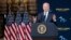 President Joe Biden speaks about the long-delayed cleanup of Great Lakes harbors and tributaries polluted with industrial toxins at the Shipyards, Feb. 17, 2022, in Lorain, Ohio.
