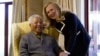 Secretary of State Hillary Rodham Clinton meets with former South Africa President Nelson Mandela, 94, at his home in Qunu, South Africa, Aug. 6, 2012.