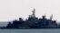 FILE - South Korea's navy ships are anchored near the Yeonpyeong Island, South Korea.