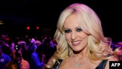 La star du porno Stormy Daniels à Las Vegas, Nevada, 19 janvier 2012.