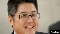 中国外交部副部长乐玉成（路透社2018年11月6日）