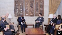 Utusan perdamaian internasional Kofi Annan melakukan pertemuan dengan Presiden Suriah Bashar al-Assad di Damaskus, Selasa (29/5).