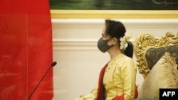 缅甸领导人昂山素季。