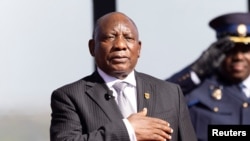 Cyril Ramaphosa akihudhuria hafla ya kuapishwa kuongoza nchi kwa muhula wa pili, Juni 19, 2024. Picha ya Reuters